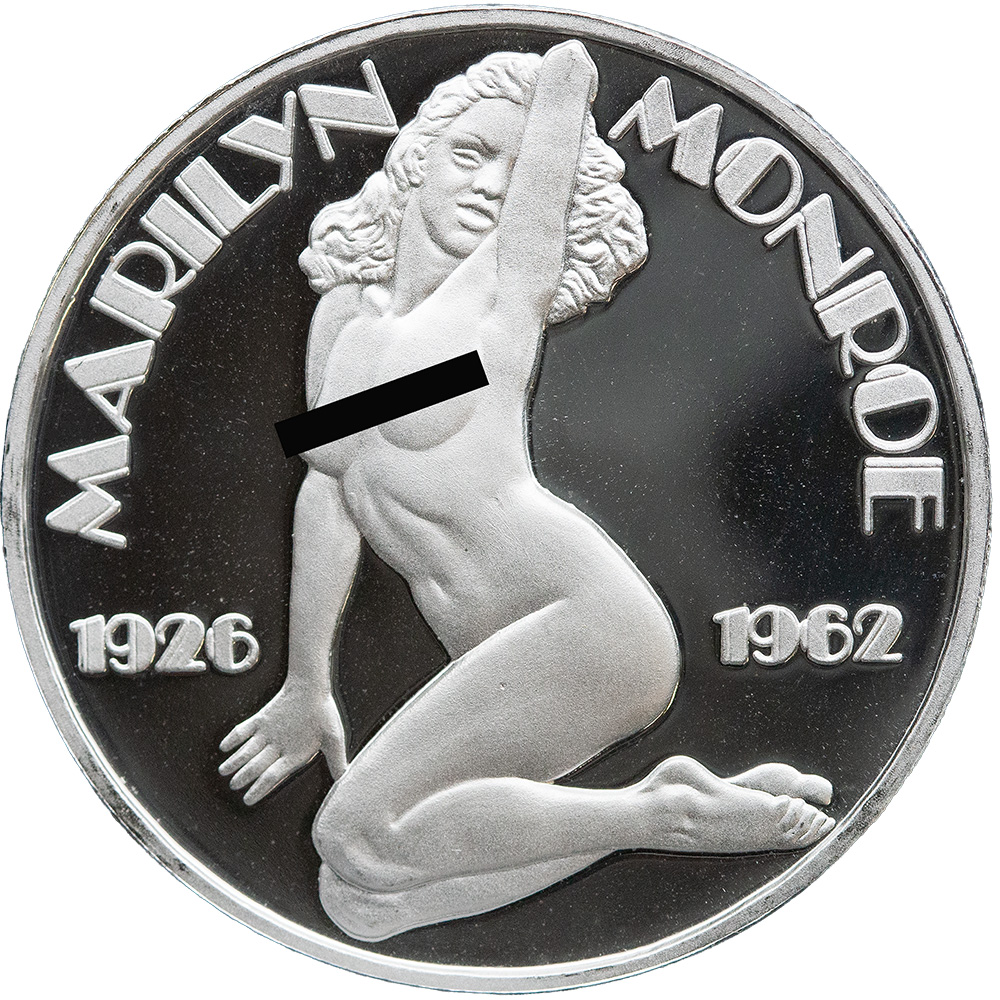 1926-1962 1 oz. Silver Marilyn Monroe- The Silver Stars