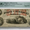 1860's $1 Missouri Defence-Bond The State of Missouri
