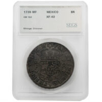 1739-Mo Mexico 8 Reales SEGS XF 40