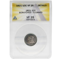 1821 10C Capped Bust Dime