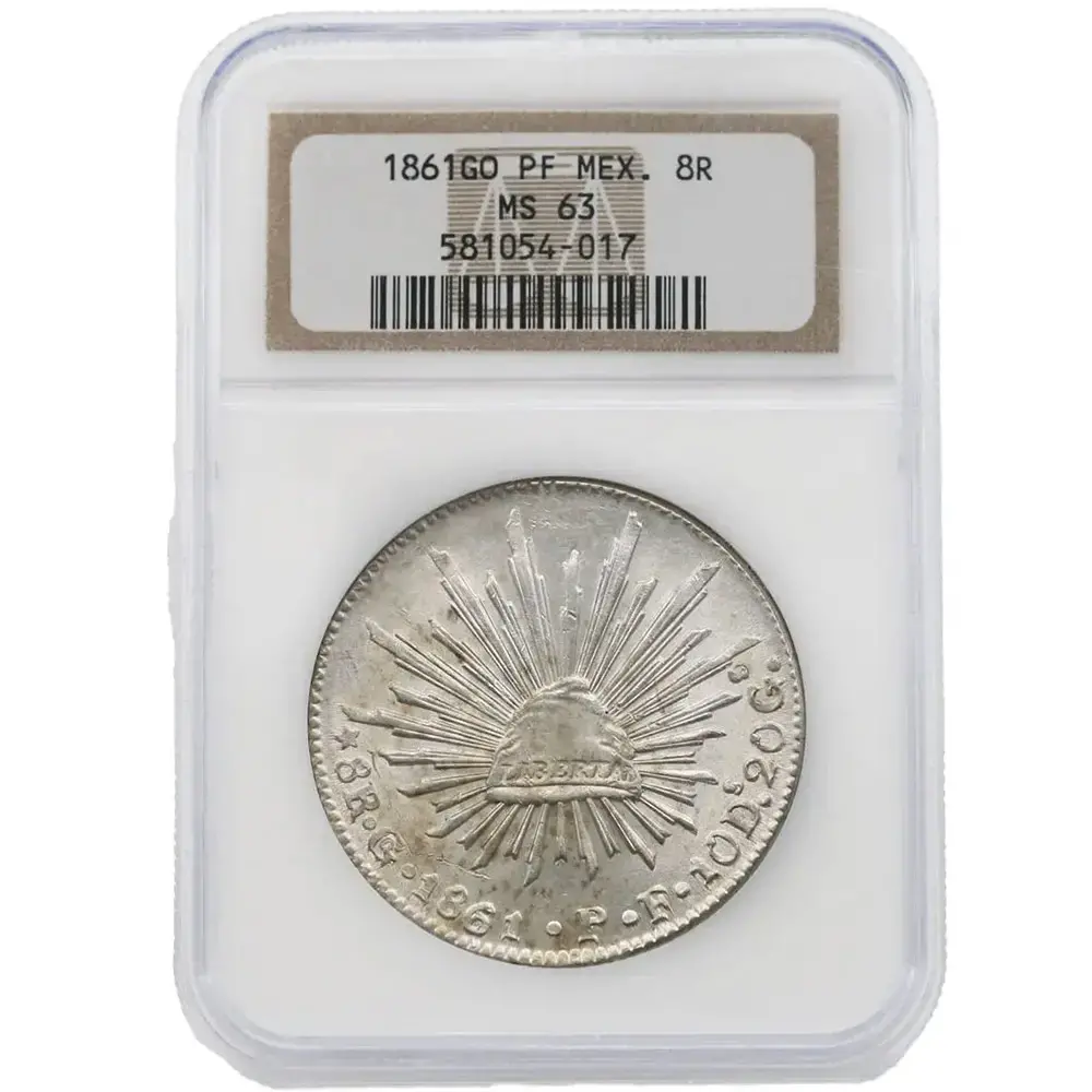 1861-GO|PF Mexico 8 Reales