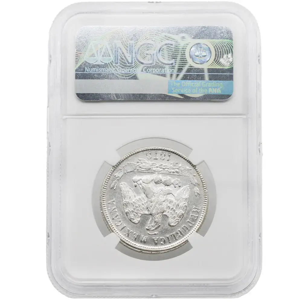 1878-ZS|S Mexico 50 Centavos NGC AU 58 - Image 2