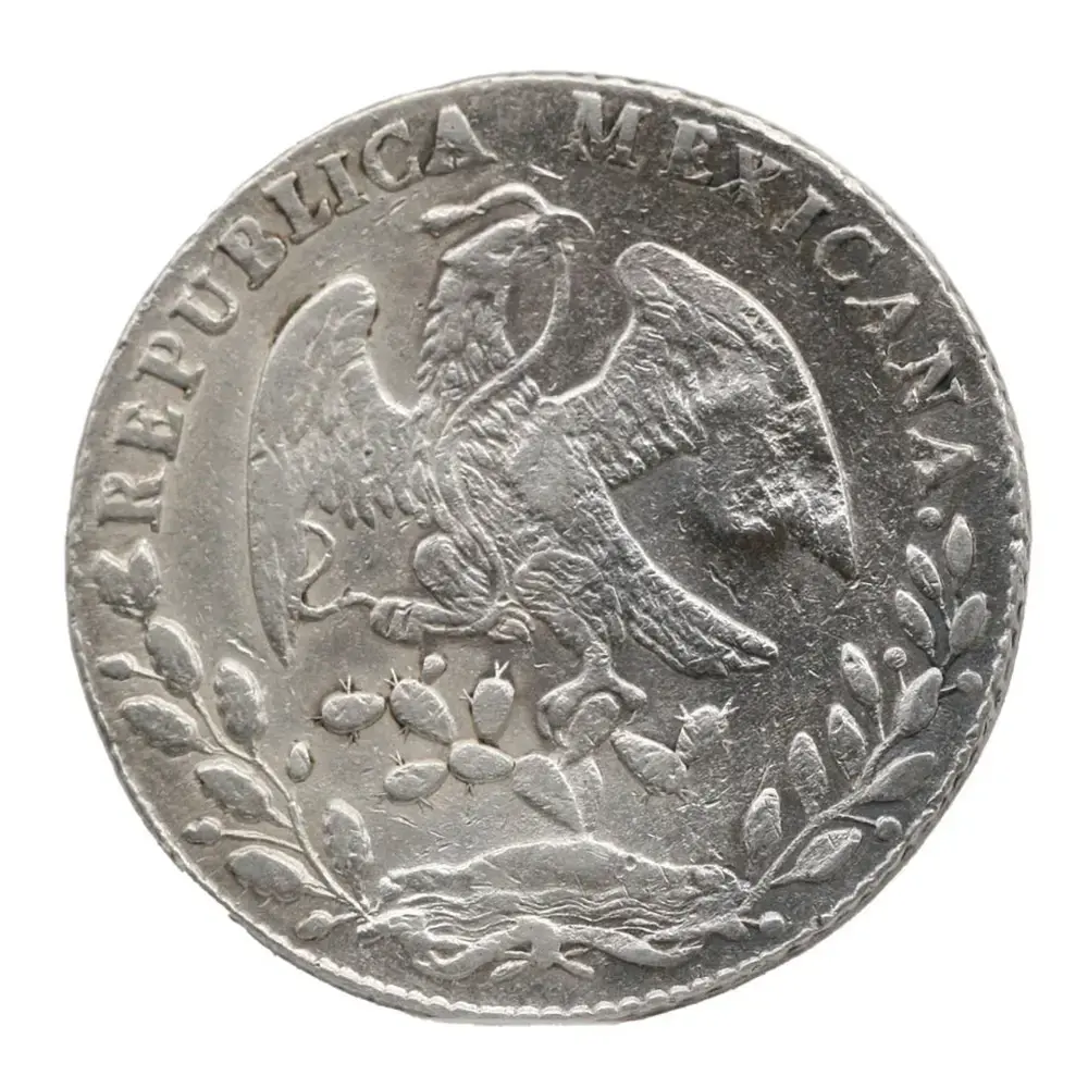 1884-Pi Mexico 8 Reales Chopmarked - Image 2