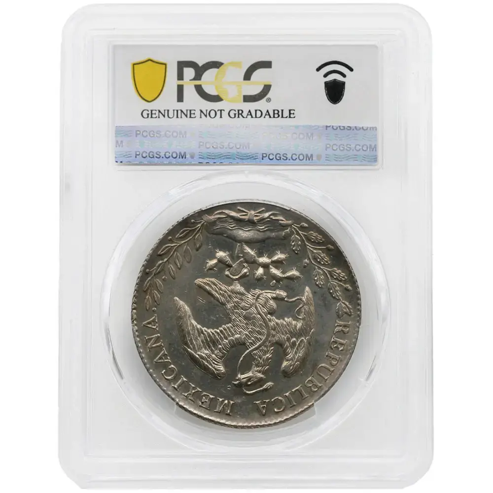 1896-MO|AB Mexico 8 Reales PCGS UNC Details Cleaned - Image 2