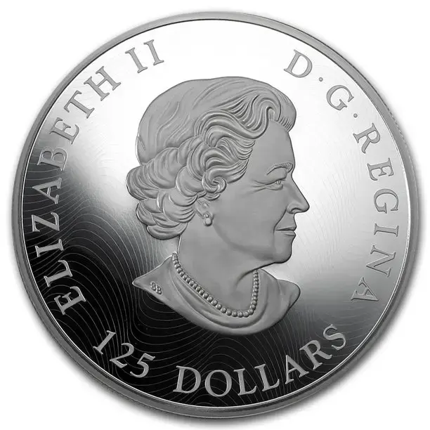 2015 $125 Canada 1/2 kilo .999 Silver The Grey Fox- PF - Image 2