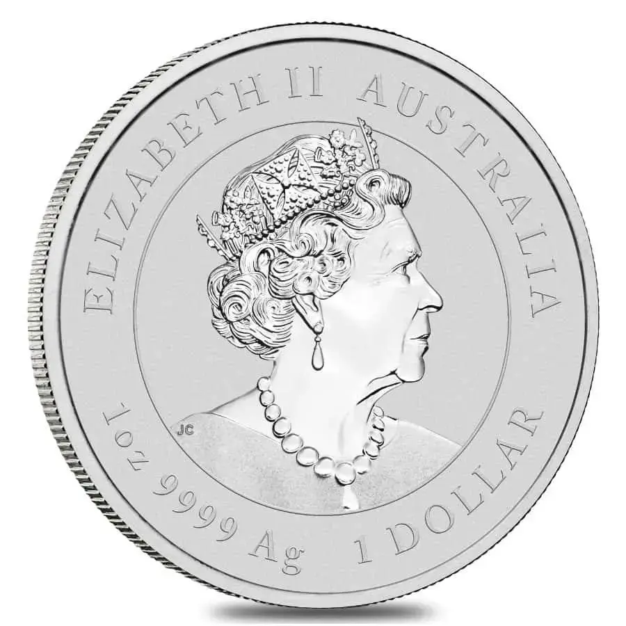 2022 Australian 1 oz Silver Year of The Tiger- Dragon Privy BU - Image 2