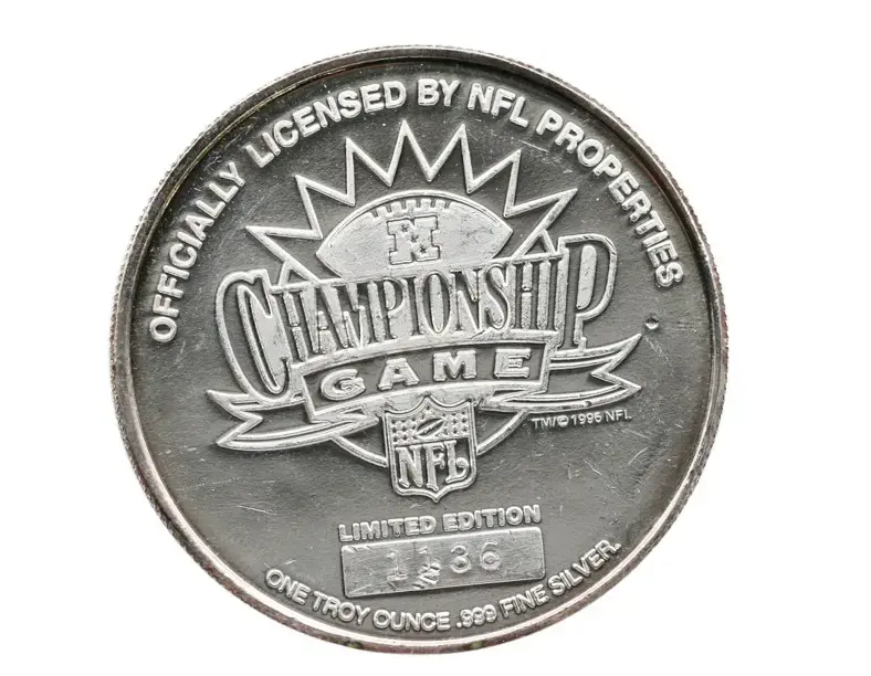 1997 1 oz .999 Silver Green Bay Packers- NFC Champions - Image 2