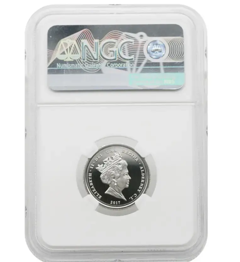 2017 Alderney 1 Platinum NGC PF69 - Image 2