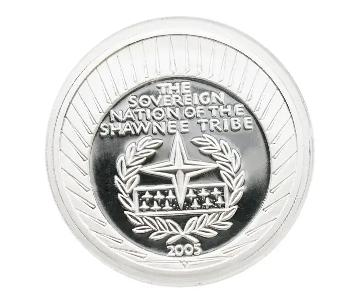 1805-2005 Shawnee Tribe 1 oz .999 Silver- Expedition of Discovery - Image 2