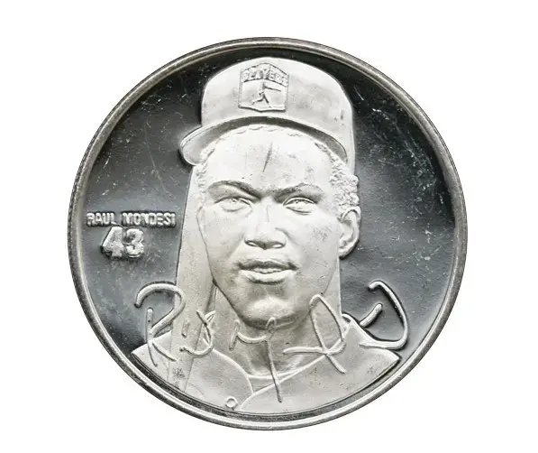 Raul Mondesi 1 oz Silver- Los Angeles Dodgers - Image 2