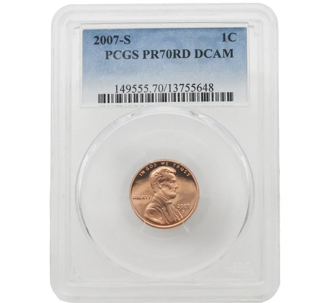 2007-S 1C Lincoln Cent PCGS PR 70 RD Deep Cameo