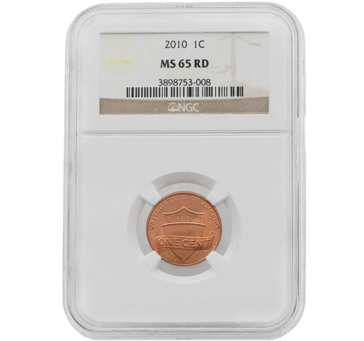 2010-S 1C Lincoln Cent NGC MS 65 RD