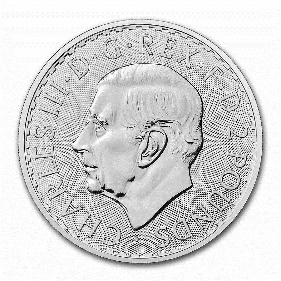 2023 1 oz Silver Britannia King Charles III-BU - Image 2