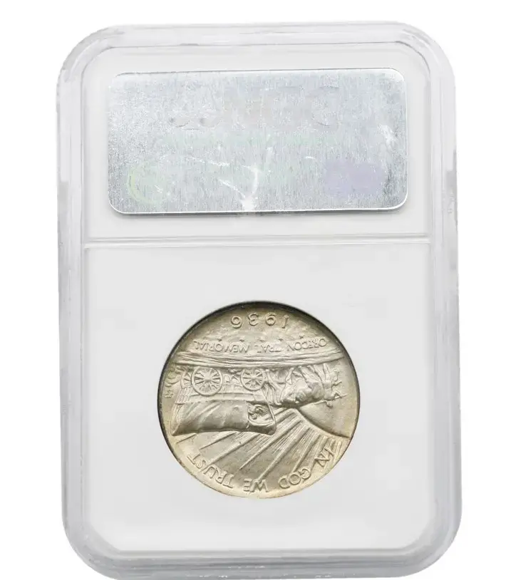 1936 50C Oregon Trail Half Dollar NGC MS 66 - Image 2