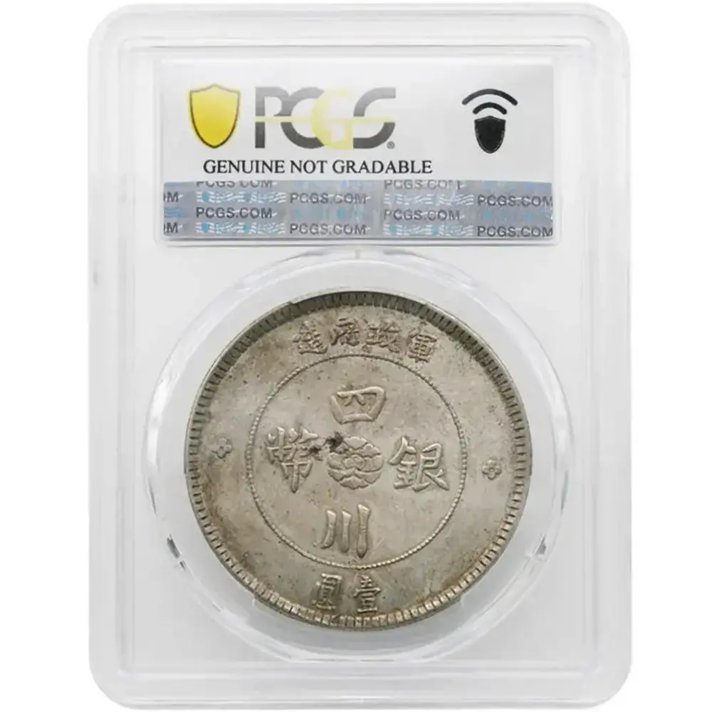 1912 China Empire - Szechuan 1 Yuan LM-366 CN PCGS AU Detail - Image 2