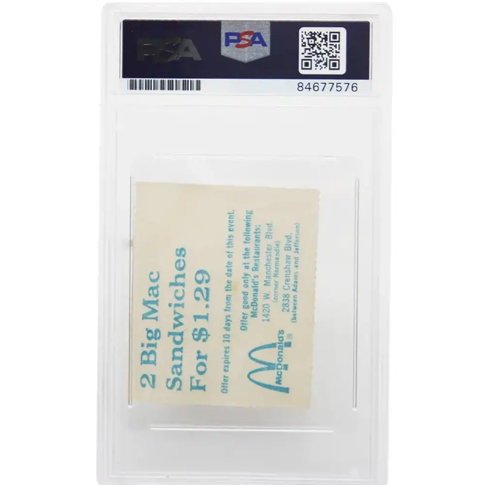 Jimmy Connors Signed Ticket Stub PSA/DNA Certified - Image 2
