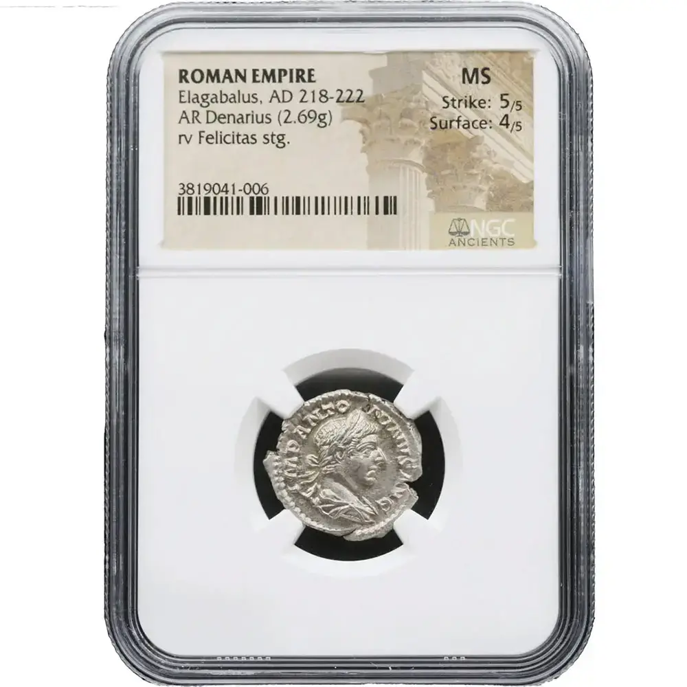 AD 218-222 Roman Empire Elagabalus, Rev Felicitas