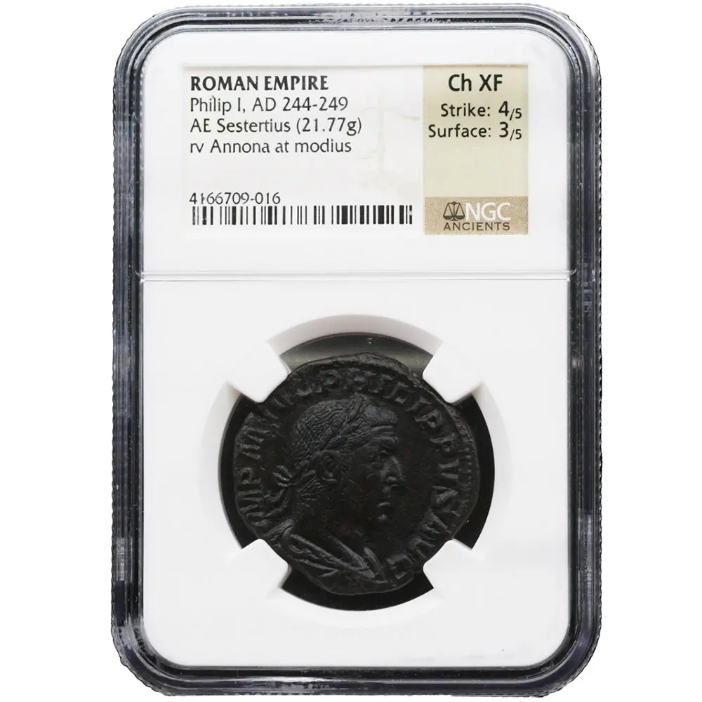 AD 244-249 Roman Empire Philip, Rev Annona