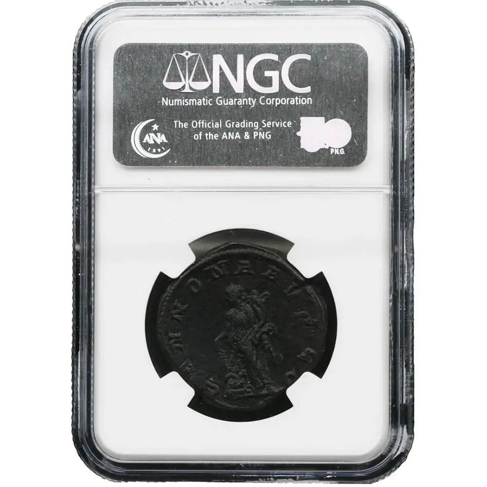 AD 244-249 Roman Empire Philip, Rev Annona NGC XF - Image 2