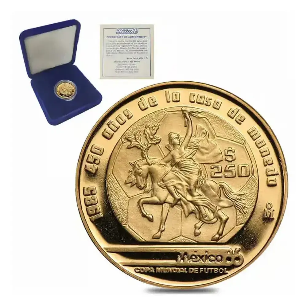 1985 Mexico 250 Pesos 1/4 oz