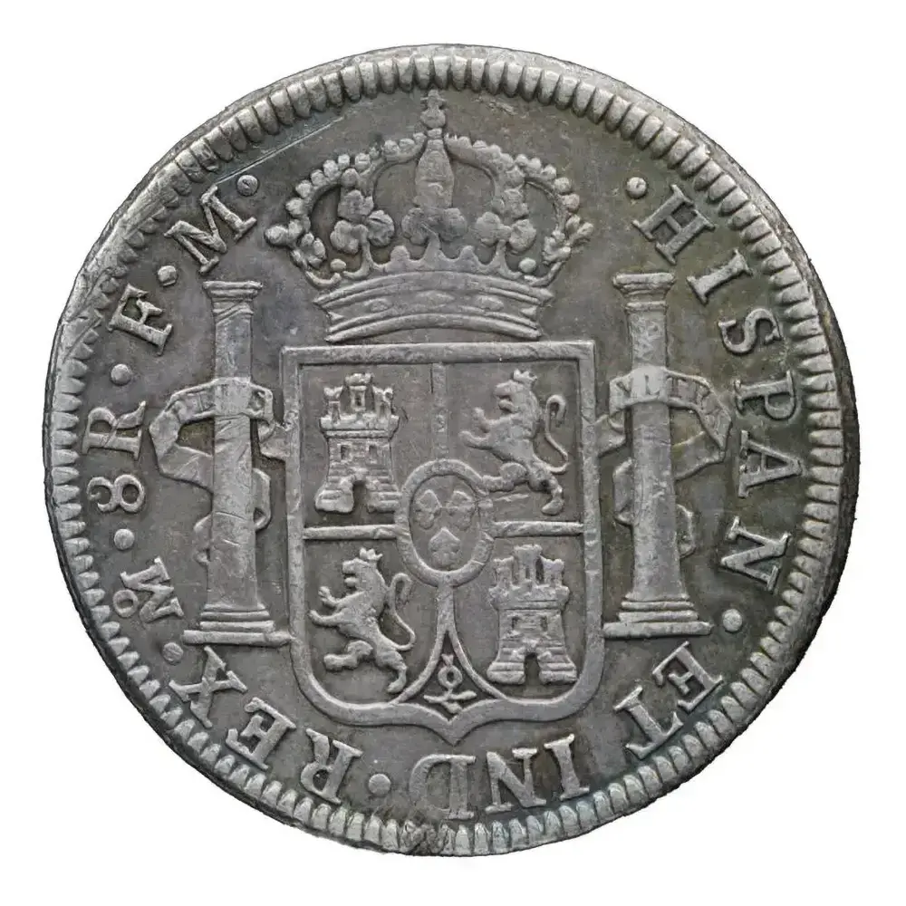1796-MO|FM Mexico 8 Reales Rainbow Toned - Image 2