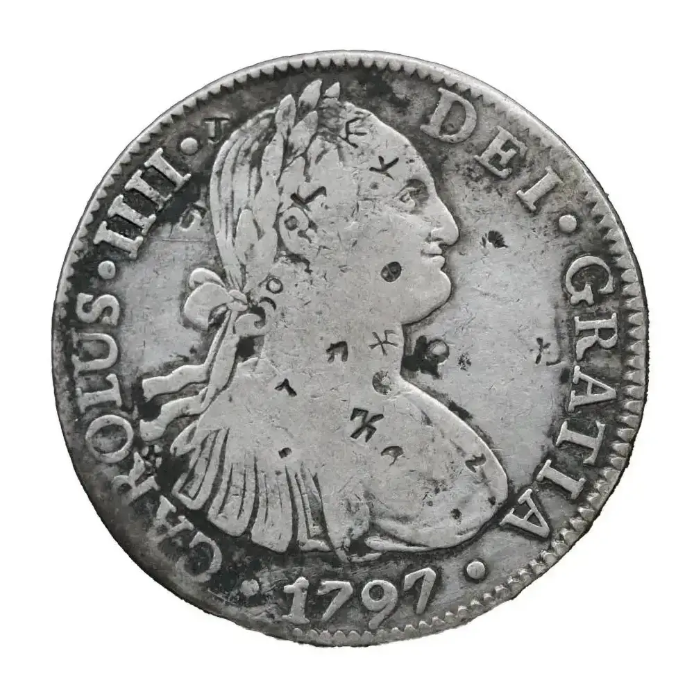 1797-MO|FM Mexico 8 Reales Chopmarked