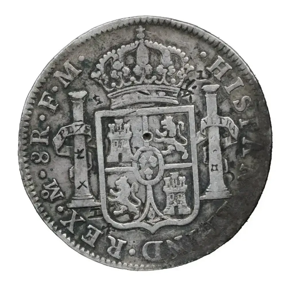 1797-MO|FM Mexico 8 Reales Chopmarked - Image 2