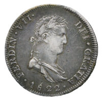 1822/1 GA|FS Mexico 8 Reales Ferdinand Royalist Coinage