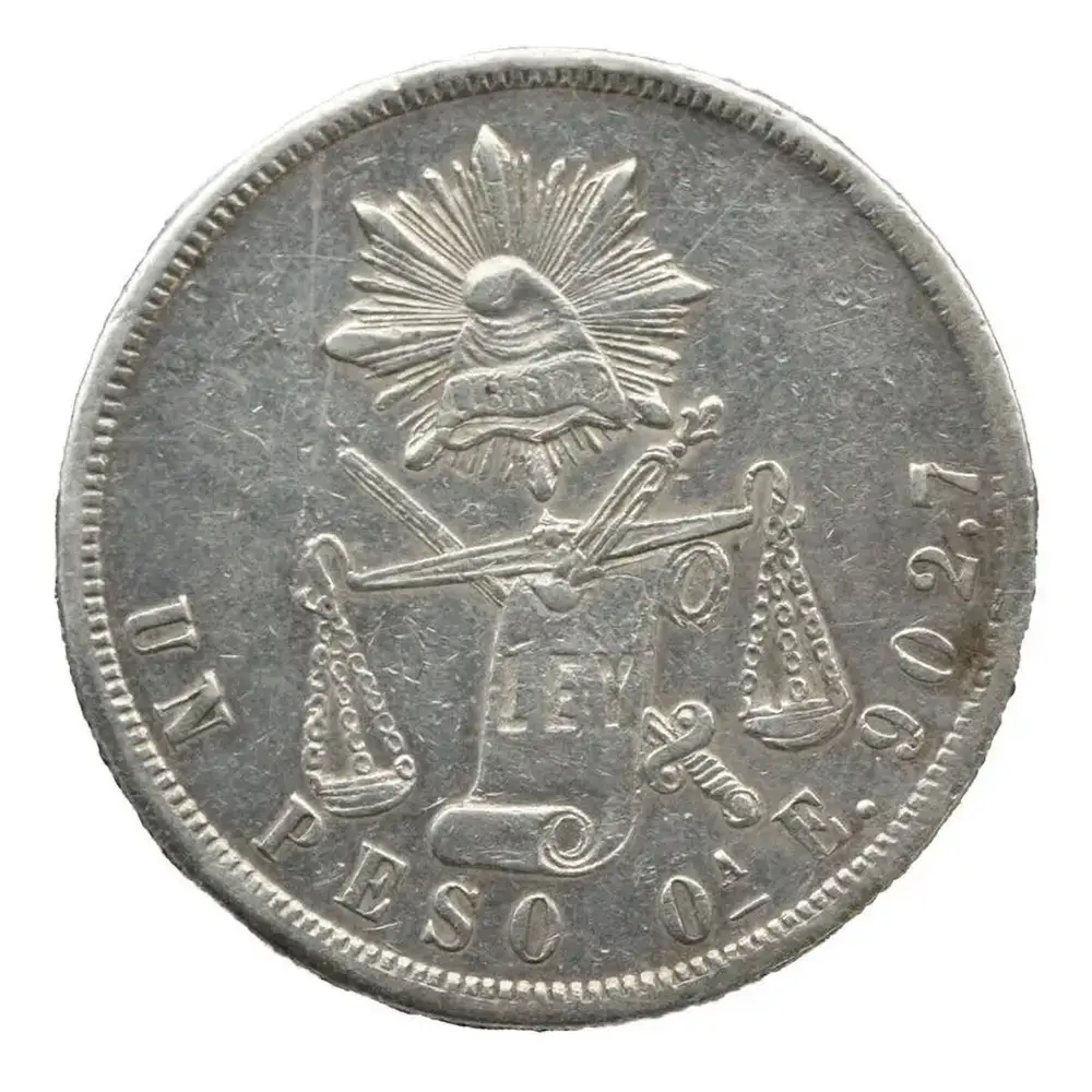 1870 OAE Mexico Peso KM#408.6