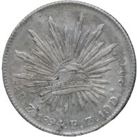1894-ZS|FZ Mexico 8 Reales Zacatecas