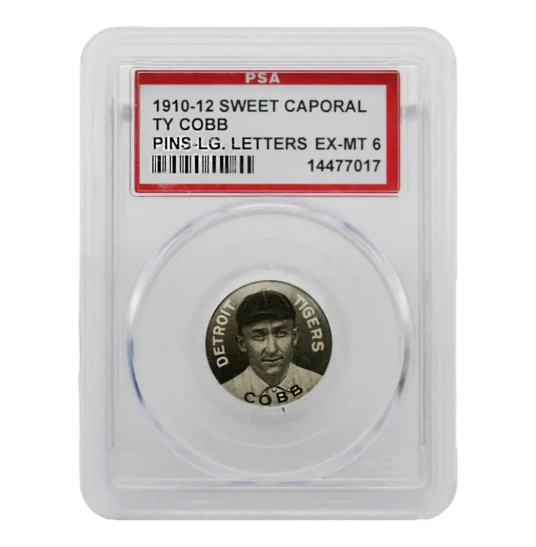 1910-1912 Sweet Caporal Pins-Lg. Letters Ty Cobb