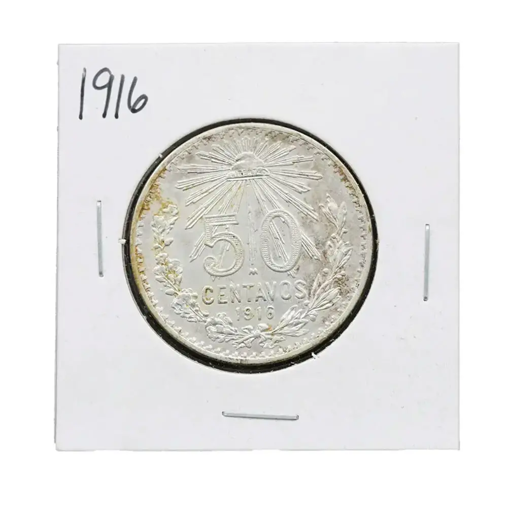 1916-Mo Mexico 50 Centavos
