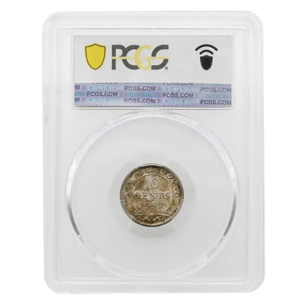 1943-C 10 Cents Newfoundland PCGS MS62 - Image 2