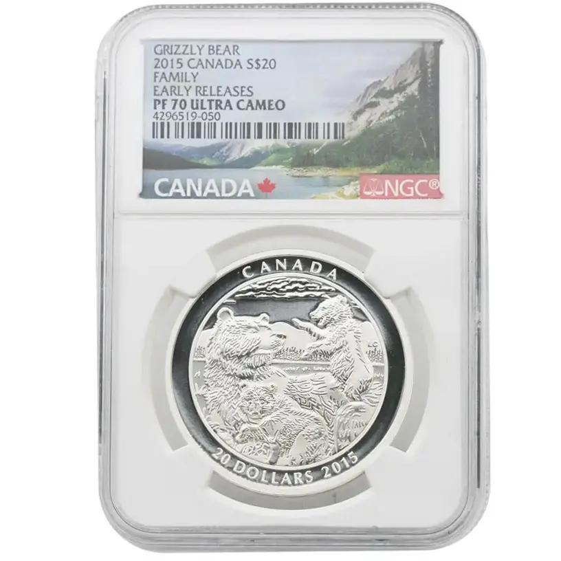 2015 Canada $20 Grizzly Bear Family
