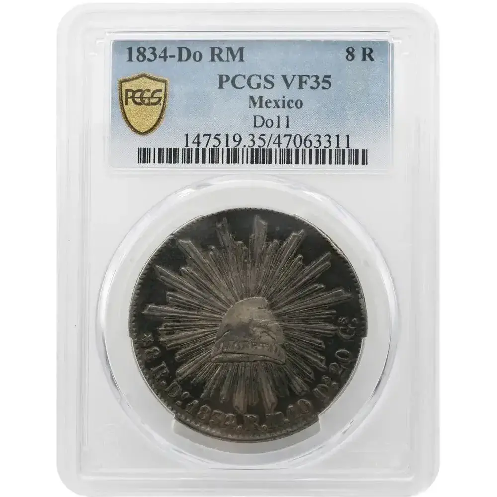 1834-DO|RM Mexico 8 Reales
