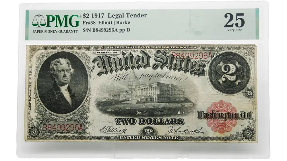 1917 $2 Legal Tender Fr#58