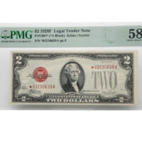 1928-F $2 Legal Tender Note FR#1507* Star Note PMG Choice AU58 EPQ
