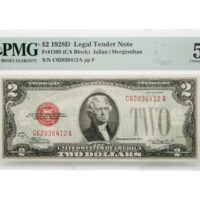 1928-G $2 Legal Tender Note FR#1505 PMG Choice AU 58 EPQ