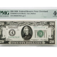 1928 $20 Federal Reserve Note Cleveland
