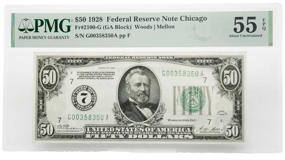 1928 $50 Federal Reserve Note Chicago