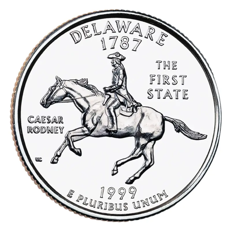 1999 Delaware Quarter - Uncirculated Reverse | Collectible coin from the 50 State Quarters series | Explore the exquisite design and historical significance