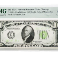 934 $10 Chicago Federal Reserve Note