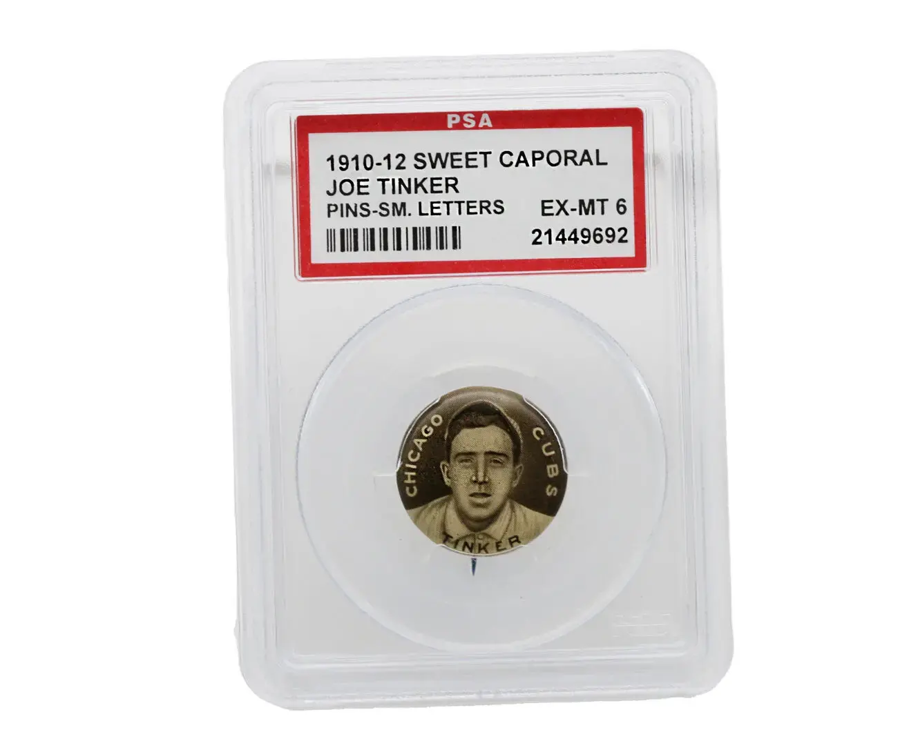 1910-1912 Sweet Caporal SM. Letter Joe Tinker