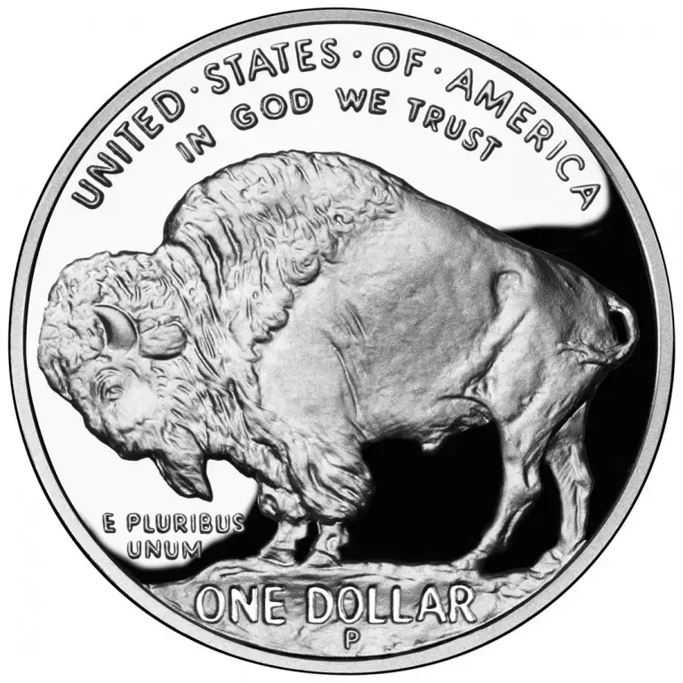 2001-P American Buffalo Silver Dollar Proof Box & COA - Image 2