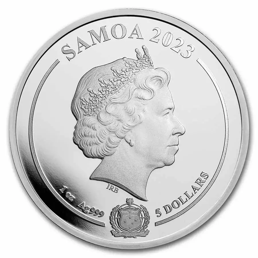 2023 Samoa 1 oz Silver Looney Tunes Bugs Bunny BU - Image 2