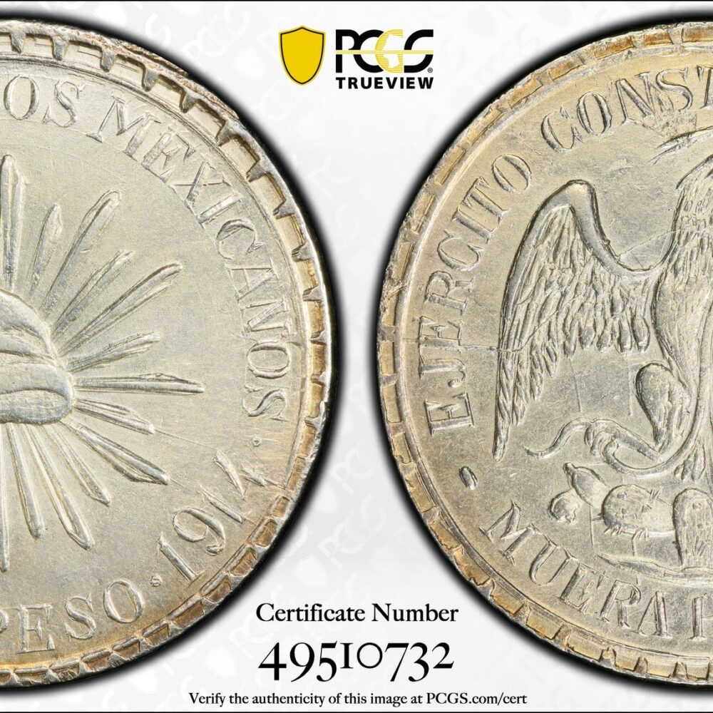 1914 Mexico Muera Huerta Peso