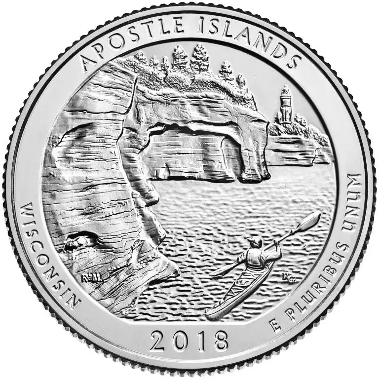 2018-P Apostle Islands National Lakeshore Quarter