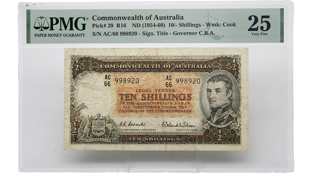 (1954-60) Commonwealth of Australia 10 Shilling