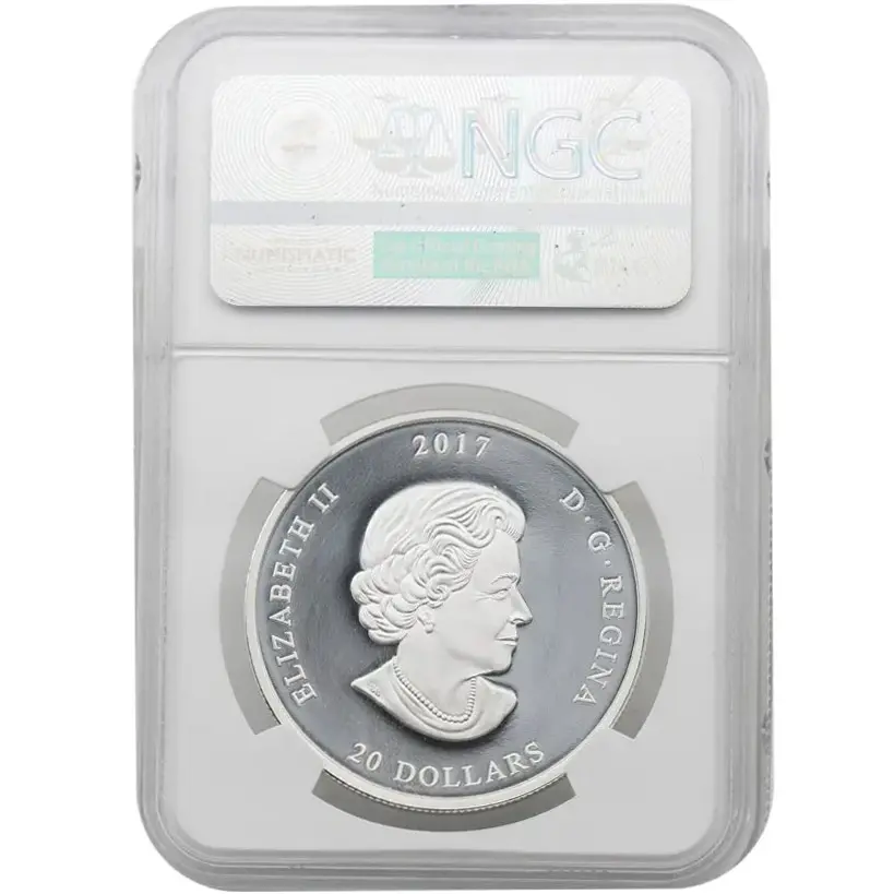 2017 Canada 1 oz Silver S$20 The Grizzly Beak NGC PF69 - Image 2
