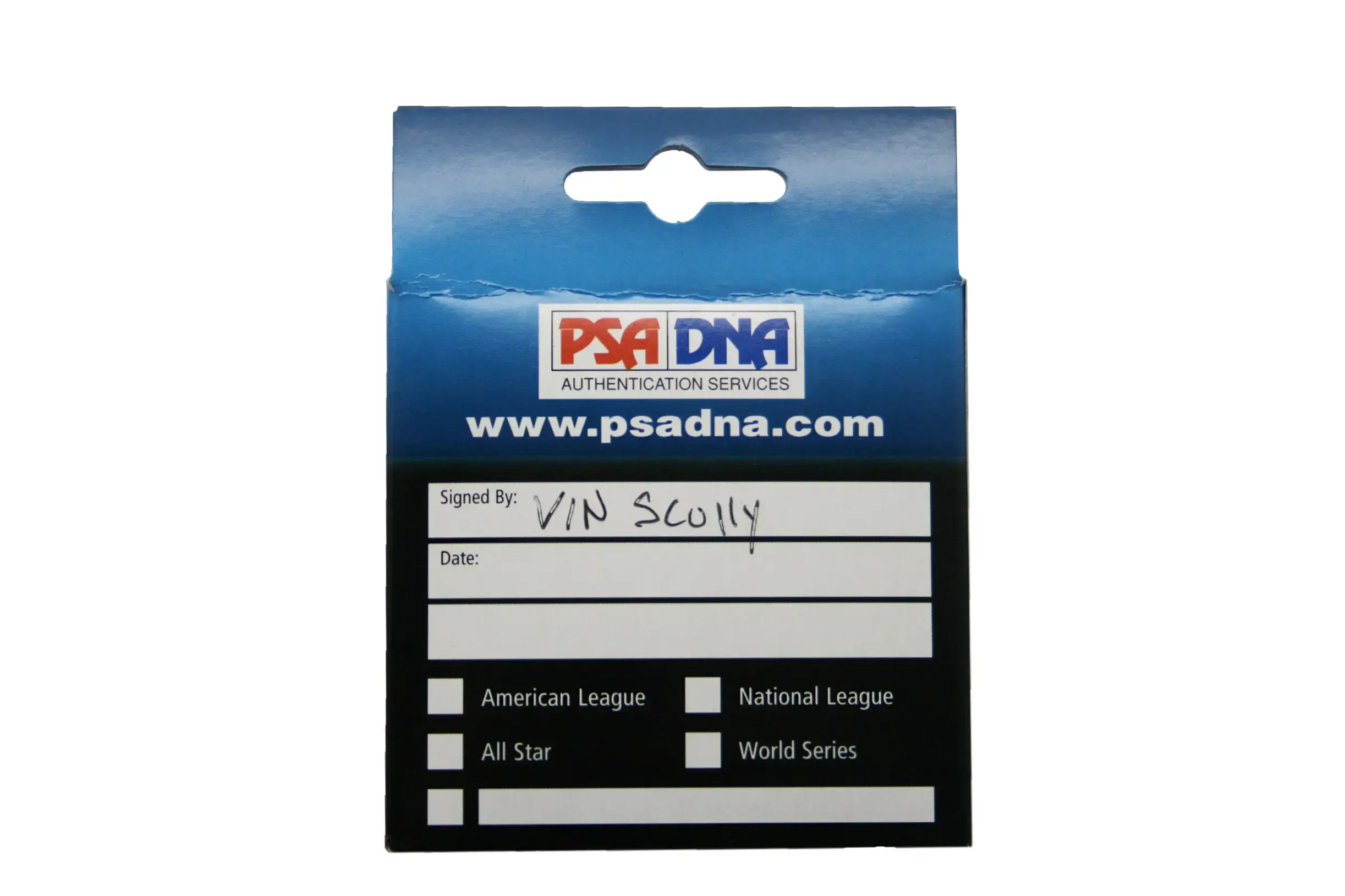 Vin Scully Legendary Dodger Commentator Signed Baseball PSA Authenticated - Image 3